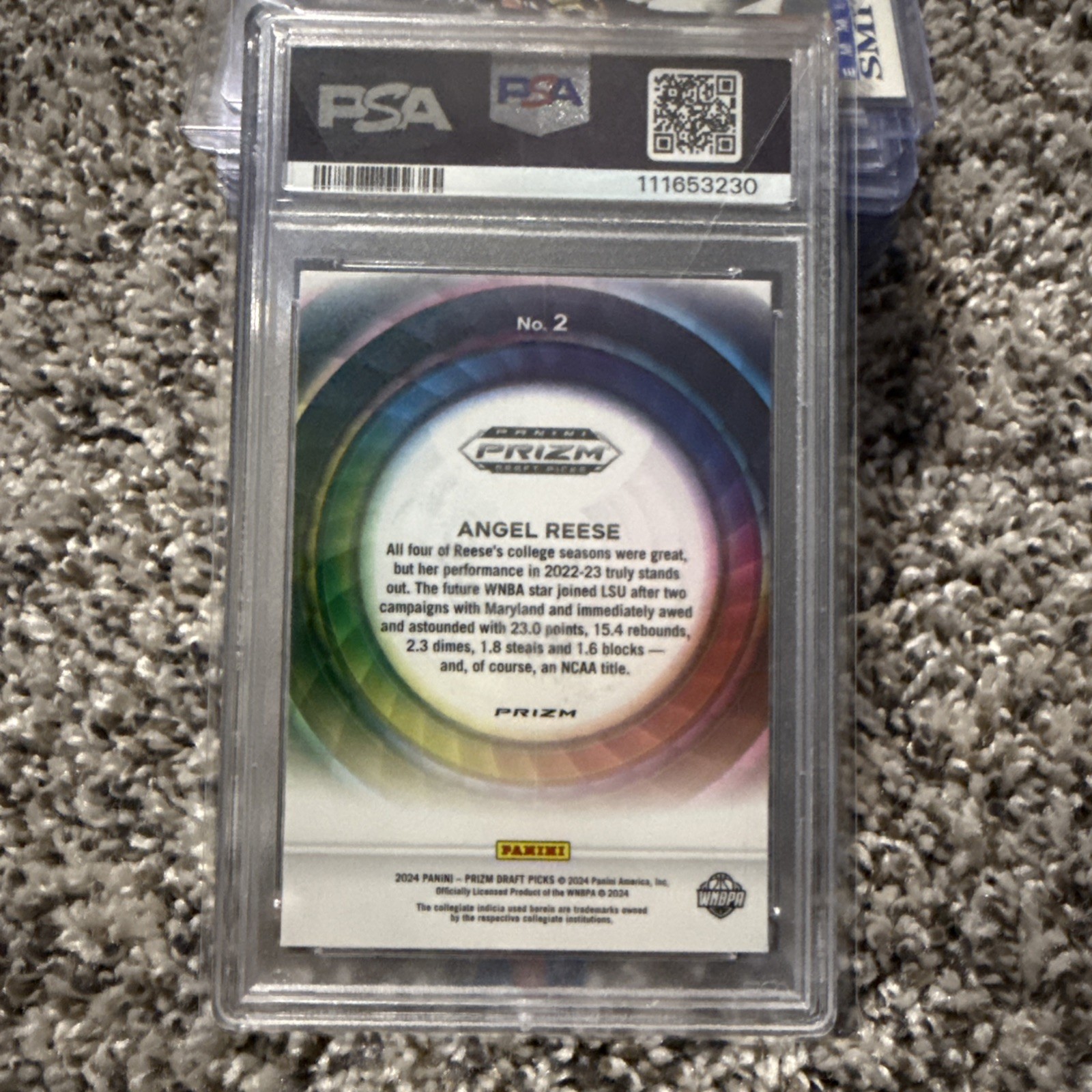 2024-25 Panini Prizm Draft Picks - Color Wheel Angel Reese #2 (RC) view 3
