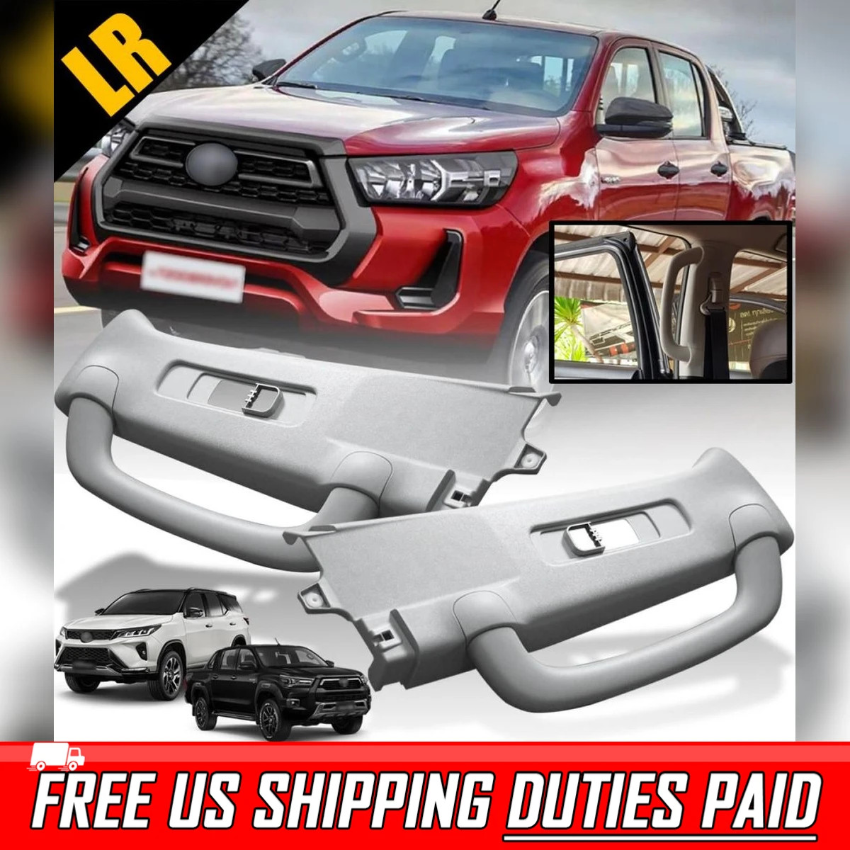 For Toyota Hilux Fortuner 2015-2020 Handle Garnish Pillar Assist