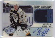 2005-06 Upper Deck Ice Cool Threads Auto 26/35 Ryan Suter #ACT-RS Auto 0c3