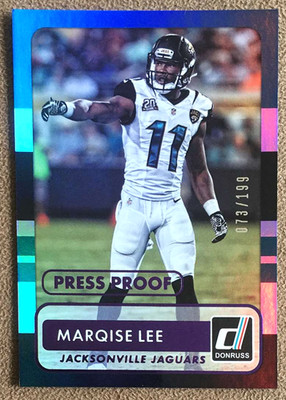 2015 Donruss Press Proof Purple #81 Marqise Lee /199 Jaguars Numbered Parallel