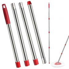 Spin Mop Replacement Handle, 4-Section 30-to-58 inch Mop Replacement Stick Co