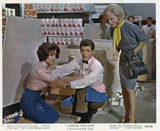 CONNIE FRANCIS/SUSAN OLIVER/JOBY BAKER orig color lobby photo LOOKING FOR LOVE