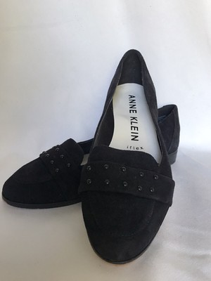 anne klein black flats