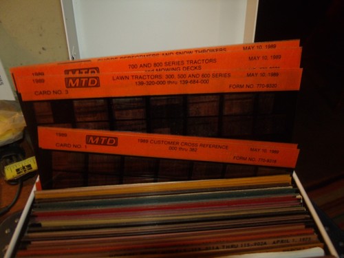 Lot of hundreds +Engine Microfiche 1980's- 90 mtd snapper - Picture 3 of 8