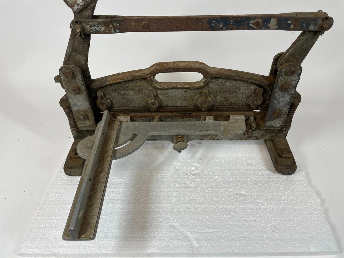 Beno Gundlach Model B HEAVY Duty Cast Iron Steel Manual Single Handl Tile Cutter