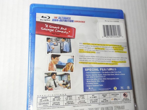 Office Space Special Edition Mike Judge widescreen Blu Ray New Sealed - Imagen 3 de 5