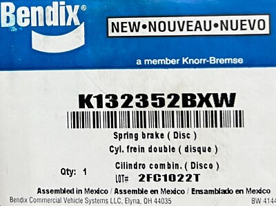 K132352BXW Genuine Bendix Disc Brake Spring Brake Chamber OEM