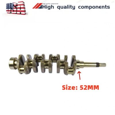 V2203 Crankshaft 52mm For Kubota Engine Skid Steer Loader S185 S205 T110 T140