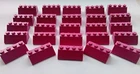 LEGO ROOF SLOPES BRICKS  MAGENTA  X 25