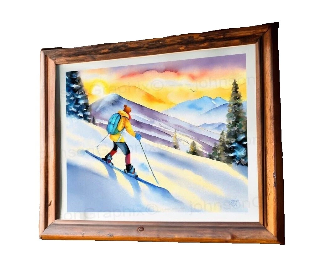 Skiing Framed Home Décor Posters & Prints