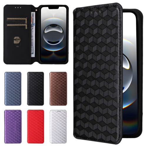For iPhone 16e PU Leather Flip Stand Shockproof Wallet Phone Case W/ Card Slots