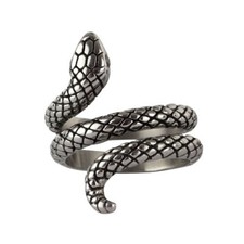 Schlangen Ring Schlange Snake mit Zirkonia etNox Edelstahlring SR4090