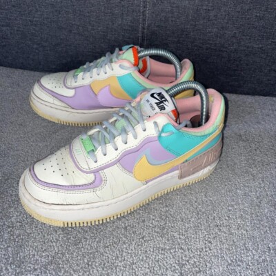 Purple Pale Yellow Trainers Nike AF1 Air Force Pale Ivory Celestial