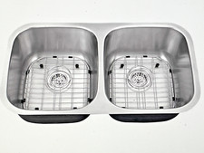 Schon SC505016 Double Basin Undermount Kitchen Sink 45616 L9