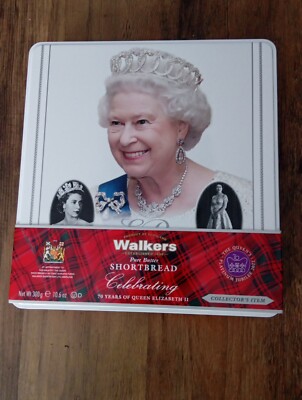 Queen Elizabeth II Platinum Jubilee Walkers Shortbread Dose ungeöffnet 