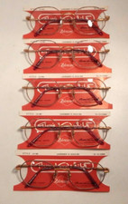 Vintage 5 Pc. Lot GLORIA VANDERBILT M9 Lavender/S.Gold 53/19 Eyeglass Frame NOS