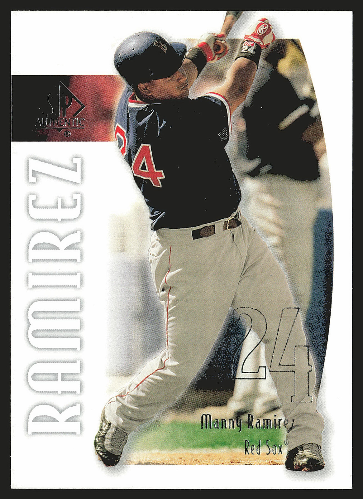 Manny Ramirez #23 Baseball Cards 2002 SP Authentic trading card — raw and PSA graded price guide