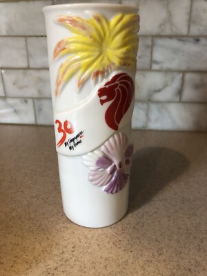 The Pan Pacific Hotel Singapore Souvenir Ceramic Vase or Cup