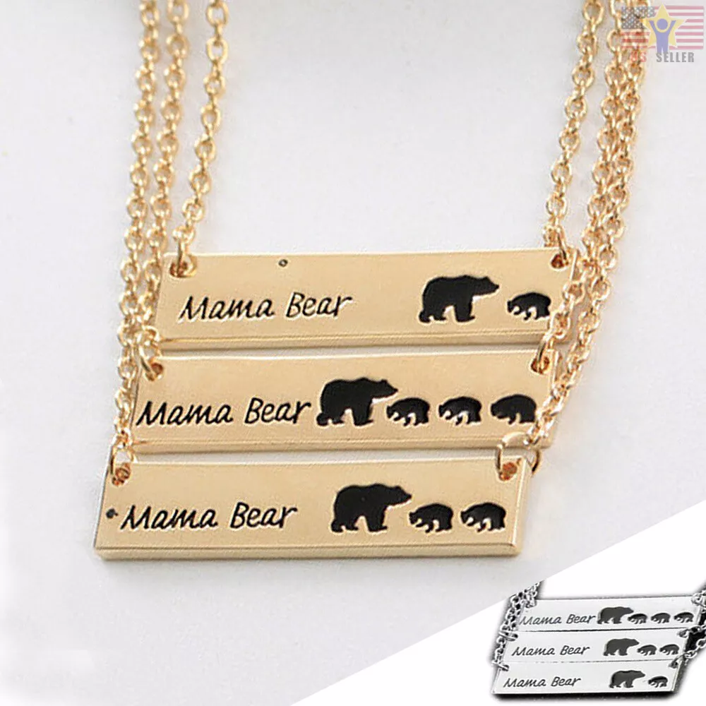 Mama bear bar necklace outlet