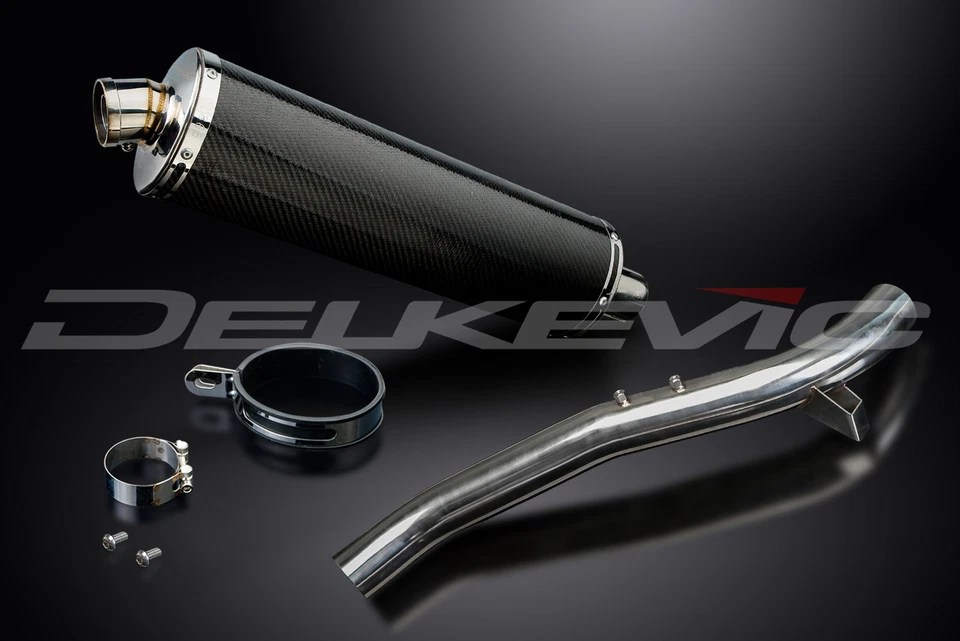 Комплект овального углеродного глушителя выхлопной системы Triumph Tiger 1050 2006-2012 Slip On 18 дюймов - Изображение 3 из 4