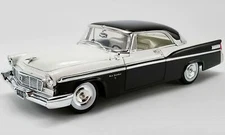 Acme 1:18 1956 Chrysler New Yorker St. Regis - White and Black A1809006