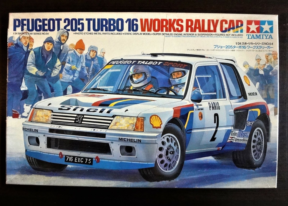 再値下げ！ Peugeot 205 Turbo 16 ミニカー TAMIYA 1/24 Peugeot 205 Turbo 16 Works Rally Car Rare