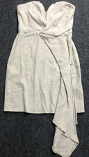 Asos Beige Sweetheart Strapless Dress Size 2