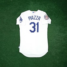 Mike Piazza Los Angeles Dodgers HOF 16 Authentic On-Field Cool Base Home Jersey