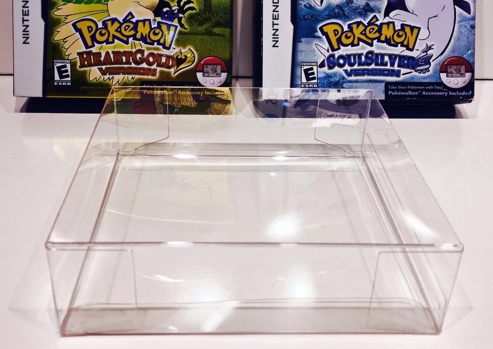 2PC Box Protector for Pokemon Heartgold / Soulsilver case Nintendo DS NTSC ONLY! - Image 3 of 4