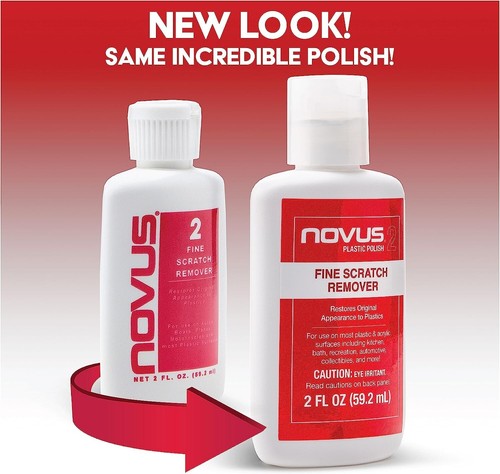 Novus Plastic Polish Kit #1, #2 8oz. with 2 Polish Mates