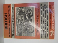 BRITISH SCRAMBLES MAN & THEIR MACHINES VINTAGE 1960s MOTORCYCLE RACING BOOK 1986