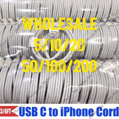 Wholesale USB-C to iPhone Cable PD Fast Charger For iPhone 14 13 12 11 Pro Cord