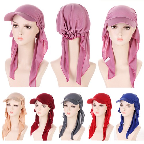 Turban Hijab Ajustable Femme - Polyester Floral - Pour Perte De Cheveux Chimio Ou Quotidien