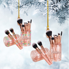 Personalized Makeup Ornaments Christmas Tree Beauty Ornament Gifts Makeup Artist
