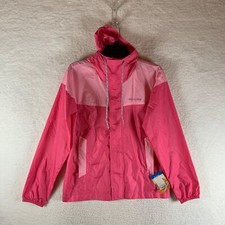 Columbia Women's Flash Challenger Hooded Windbreaker Jacket Pink Size S NWT