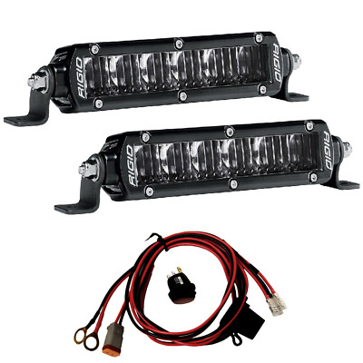 #ad Rigid Pair of 6 inch SR Series PRO LED Lights DOT SAE Street Legal 906703 $549.99