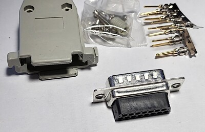 UNASSEMBLED CONN D-SUB PLUG 15 PINS shell & pins