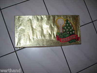 Christbaum Weihnachtsbaum alte Schachtel HELLUM Lichterkerzen  laut FOTO 
