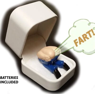 HANDMADE The Moon Ring (Farts When Opened!) ~ GaG Prank Joke Fart Machine Butt Sound Toy