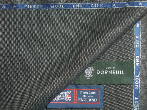 Tissu Costume Dormeuil 'Electra' 100% Laine - 4.6 M X 150 Cm - Brun Chocolat - Fabriqué UK