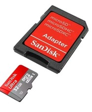 SanDisk Ultra 32GB MicroSDHC C10/UHS1 Memory Card w/Adapter SDSDQU-032G-AFFP-A 