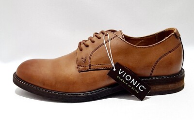 Vionic Bowery Bruno hellbraune Leder Brogue Schuhe UK 7,5 neu UVP 110£ Orthese 
