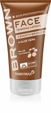 TANNYMAX BROWN FACE & ALOE VERA SUNBED TANNING LOTION CREAM NON TINGLE 2 x 50ml
