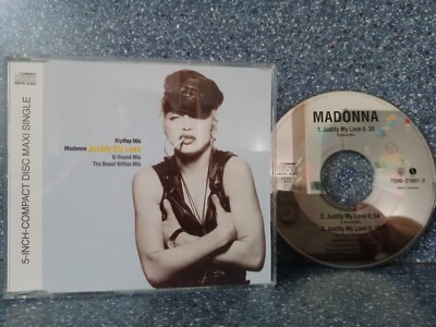 MADONNA JUSTIFY MY LOVE CD MAXI SINGLE REMIXES PART 2 HIPHOP MIX Q-SOUND MIX
