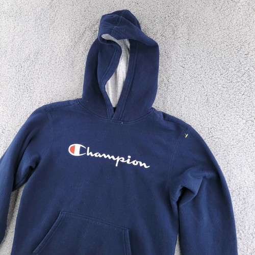 Champion Hoodie Boys Youth XL Navy Blue 