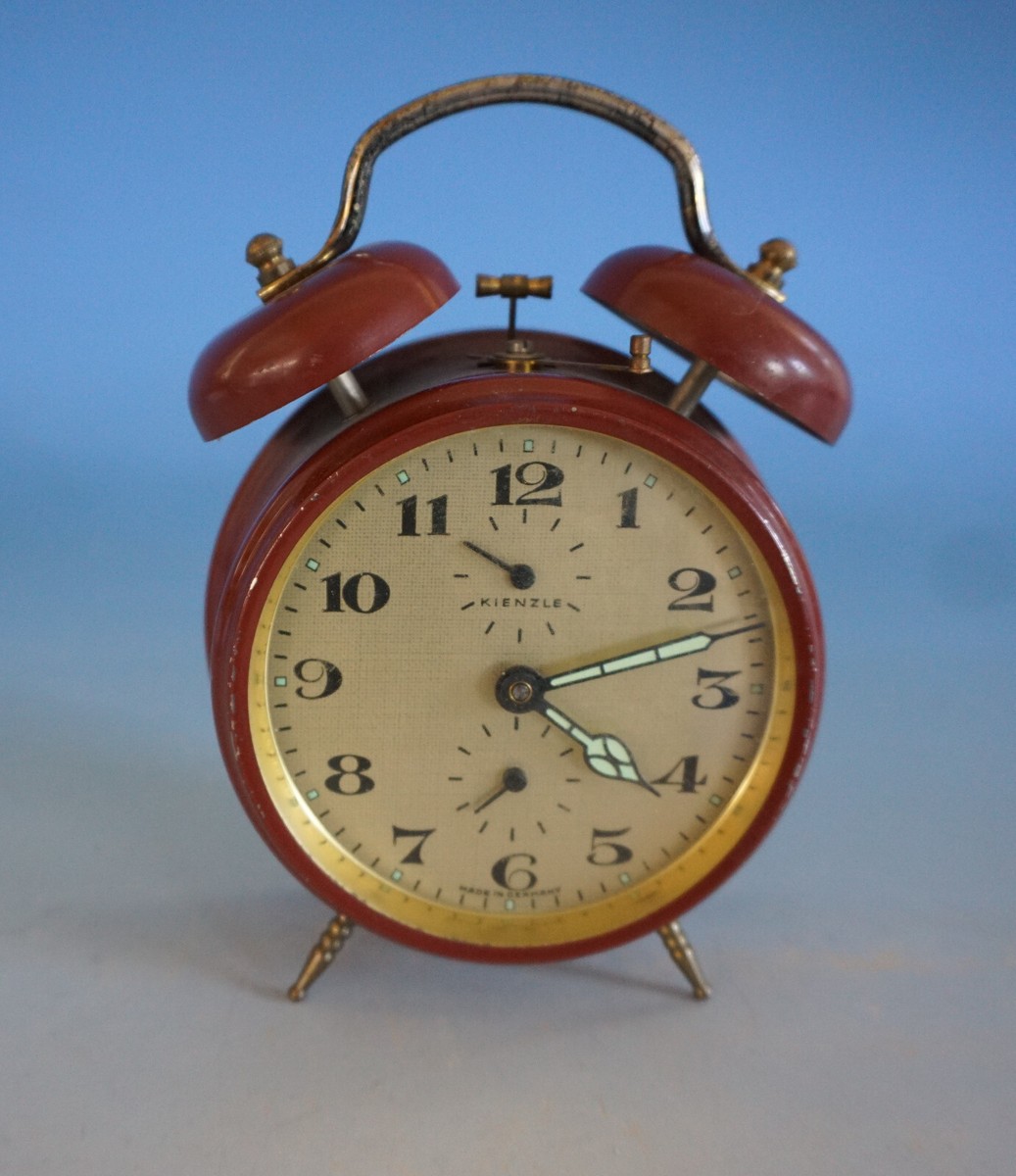 Uhren Kienzle Wecker Mechanisch Vintage Alter Reisewecker Kienzle 1930er  Jahre DRP Leder Etui