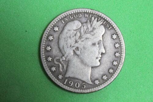 Estate Find 1905 S- Barber Quarter Dollar!! #K20291 - Picture 1 of 2