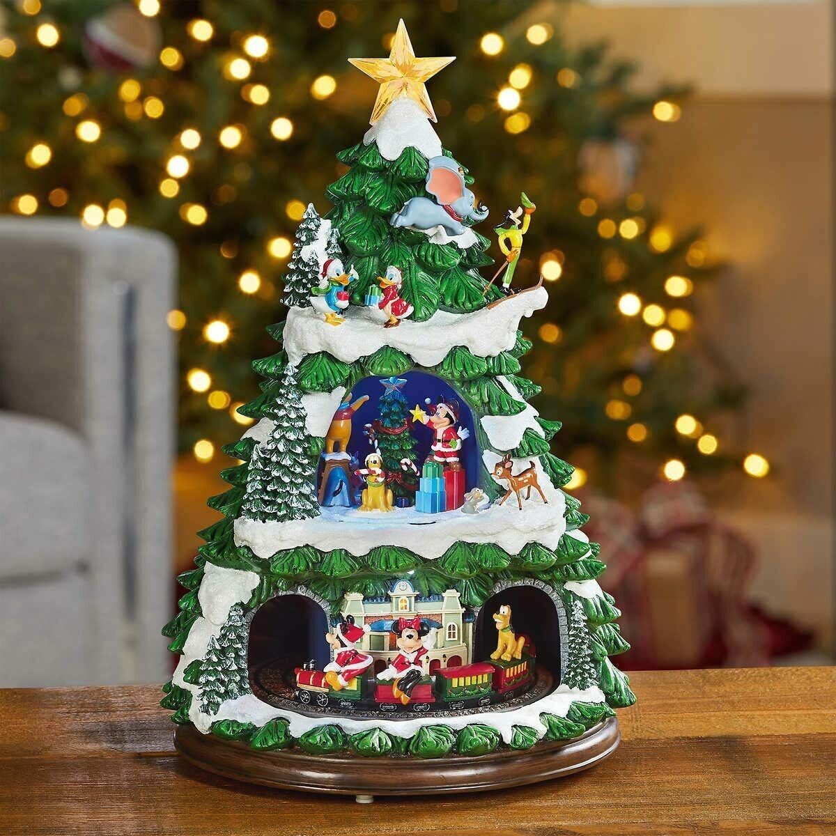 5155）ディズニーアニメーションクリスマスツリー ホリデーソング8曲付き Disney Animated Christmas Tree With 8 Songs And Lights Holiday