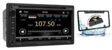 Power Acoustik PD-651B Double DIN DVD/CD, AM/FM Receiver +License Plate Rear Cam