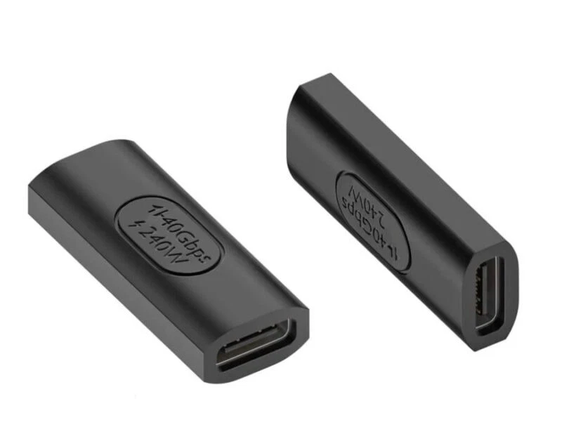 USB C 4.0 Fast Charge EPR Extension Adapter 240W 40Gbps | Female to Female  - Image 2 of 4